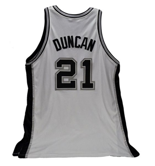 2005-2006 Tim Duncan San Antonio Spurs Home Jersey (MEARS)